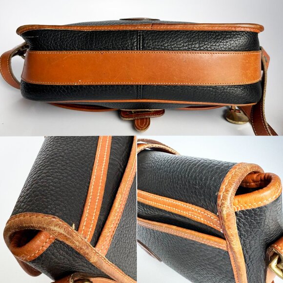 90s Dooney & Bourke All Weather Leather Large Equestrian Shoulder Bag St… - Picture 8 of 11